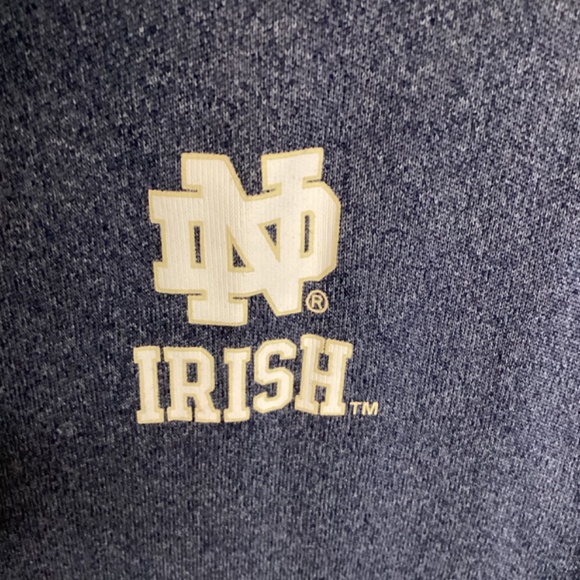 Notre Dame Fighting Irish Pullover Blue By Colosseum Women’s Extra Large College - Picture 7 of 11